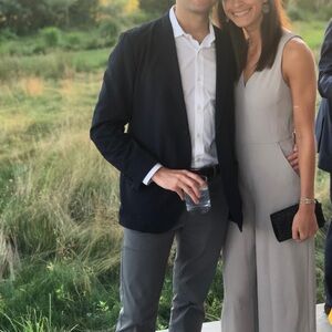 Elegant Gray Sleeveless Dress